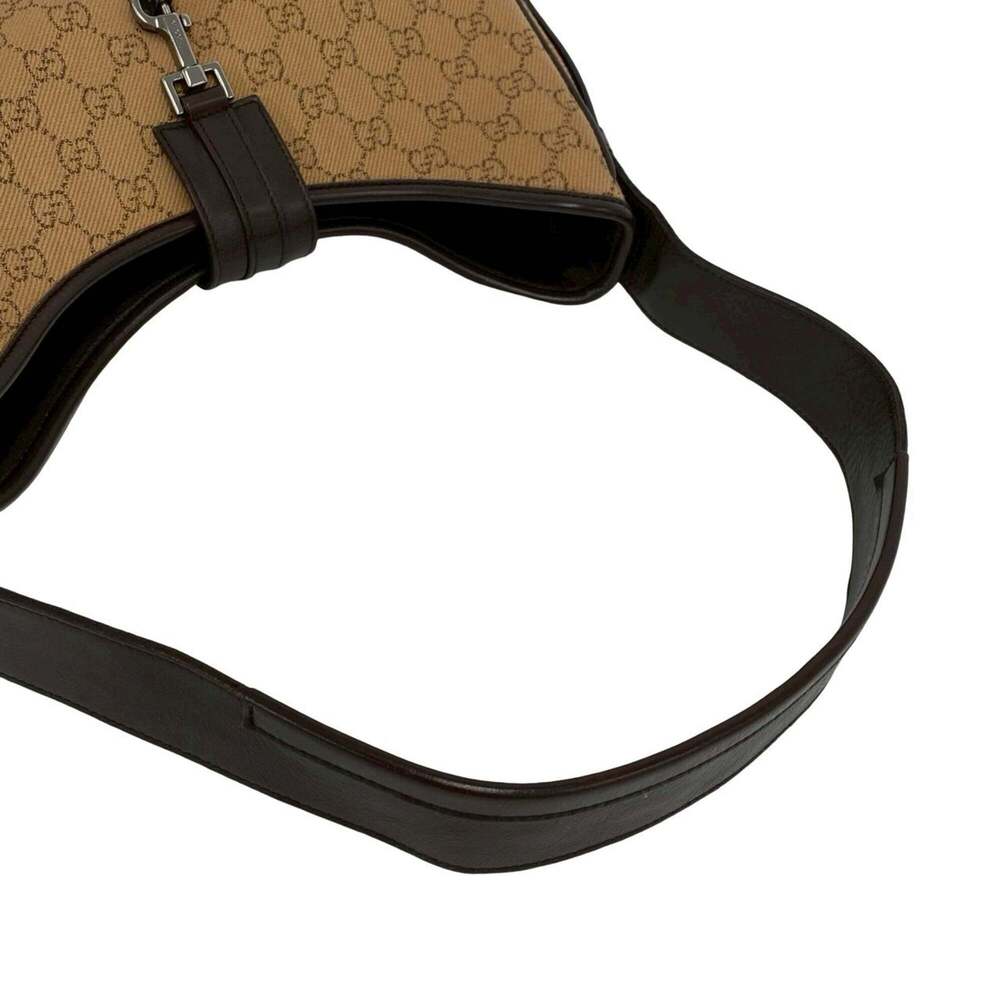 GUCCI Authentic Brown Leather Shoulder Bag - Picture 4 of 10